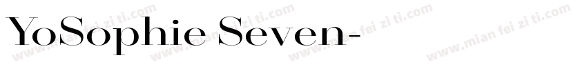 YoSophie Seven字体转换